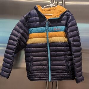 Cotopaxi Kids Puffer Jacket - Navy, Blue, Yellow